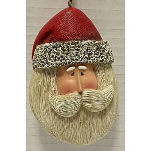 Santa‎ Head Christmas Ornament 2005 Fiddlestix Penny Lane 4 Inch
